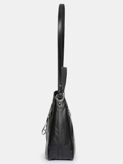 Women Source Unknown Shoes & Bags-Leather Hobo Bag, Black