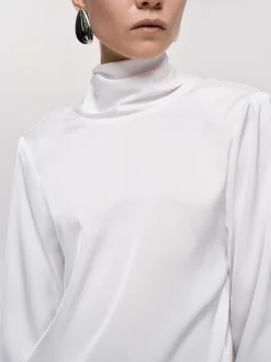 Women Source Unknown Clothing-Leiva Cowl-Back Blouse, White