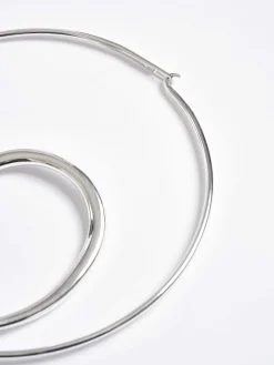 Women Source Unknown Accessories-Loop Choker, Silver