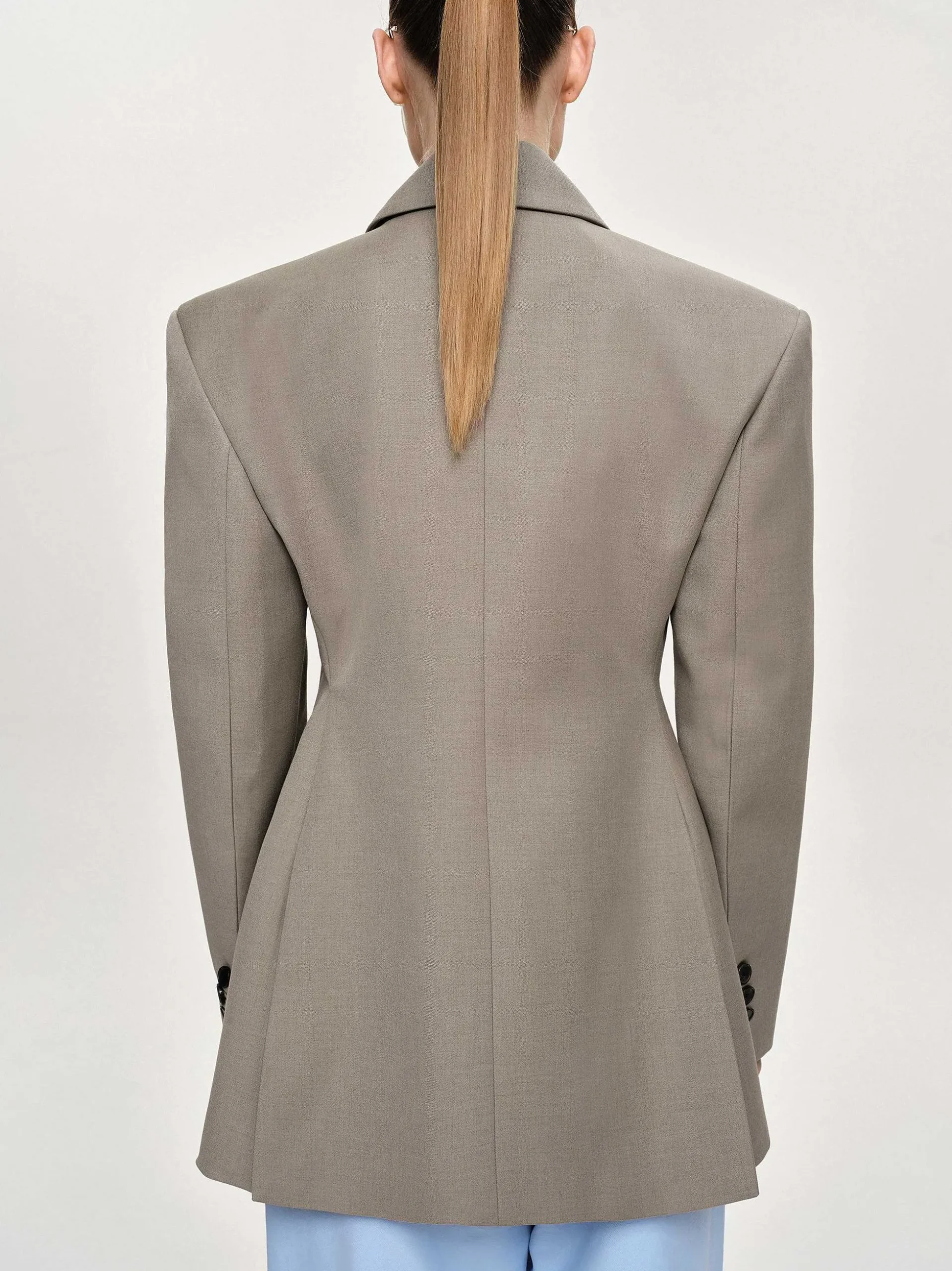 Women Source Unknown Clothing-Messi Double Breasted Blazer, Dune