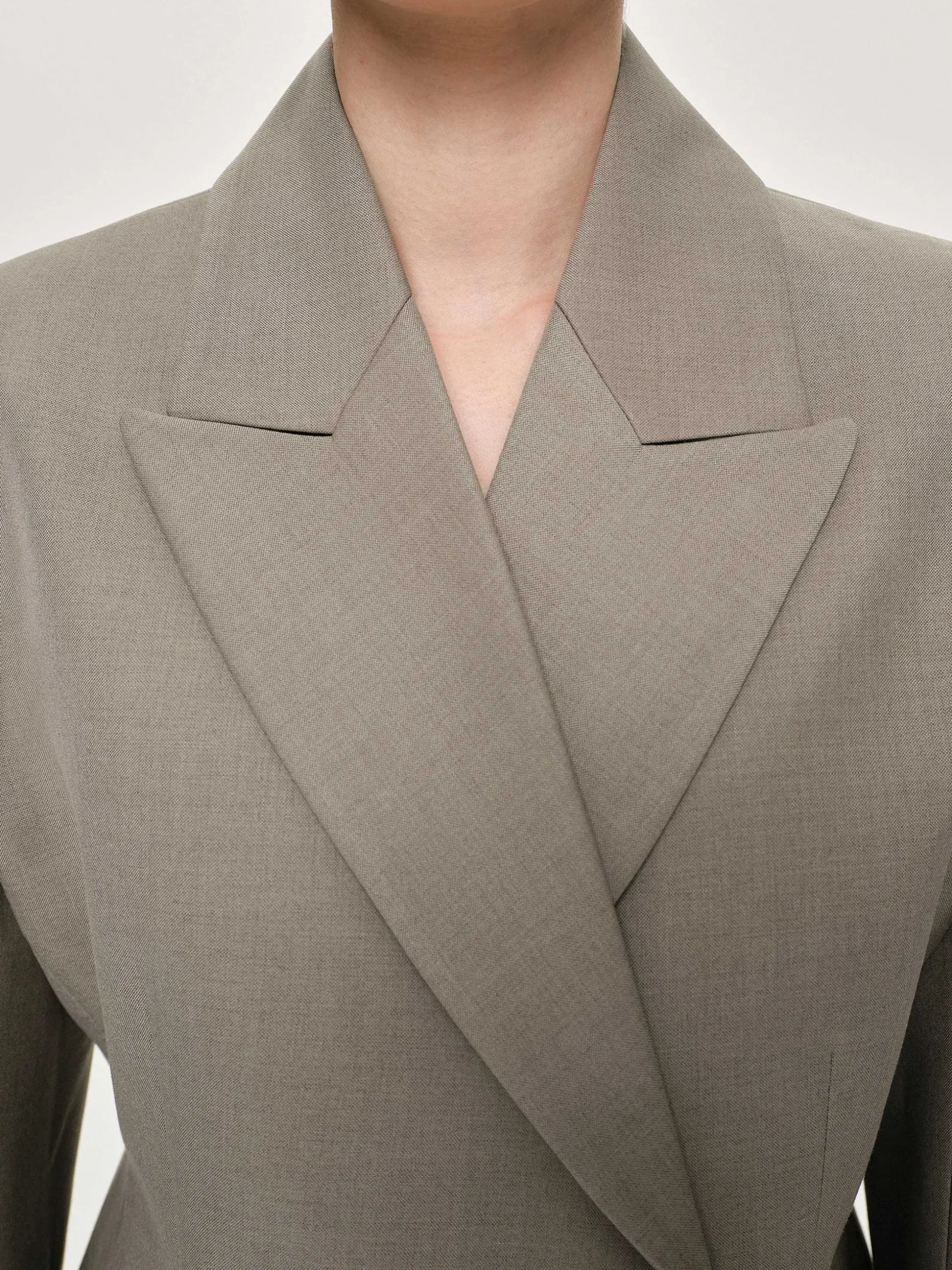 Women Source Unknown Clothing-Messi Double Breasted Blazer, Dune