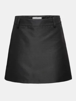 Women Source Unknown Bottoms-Nylon Suit Miniskirt, Black