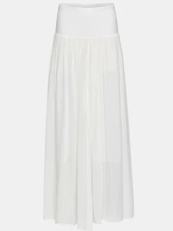 Women Source Unknown Bottoms-Ocelia Drop Waist Maxi Skirt, White