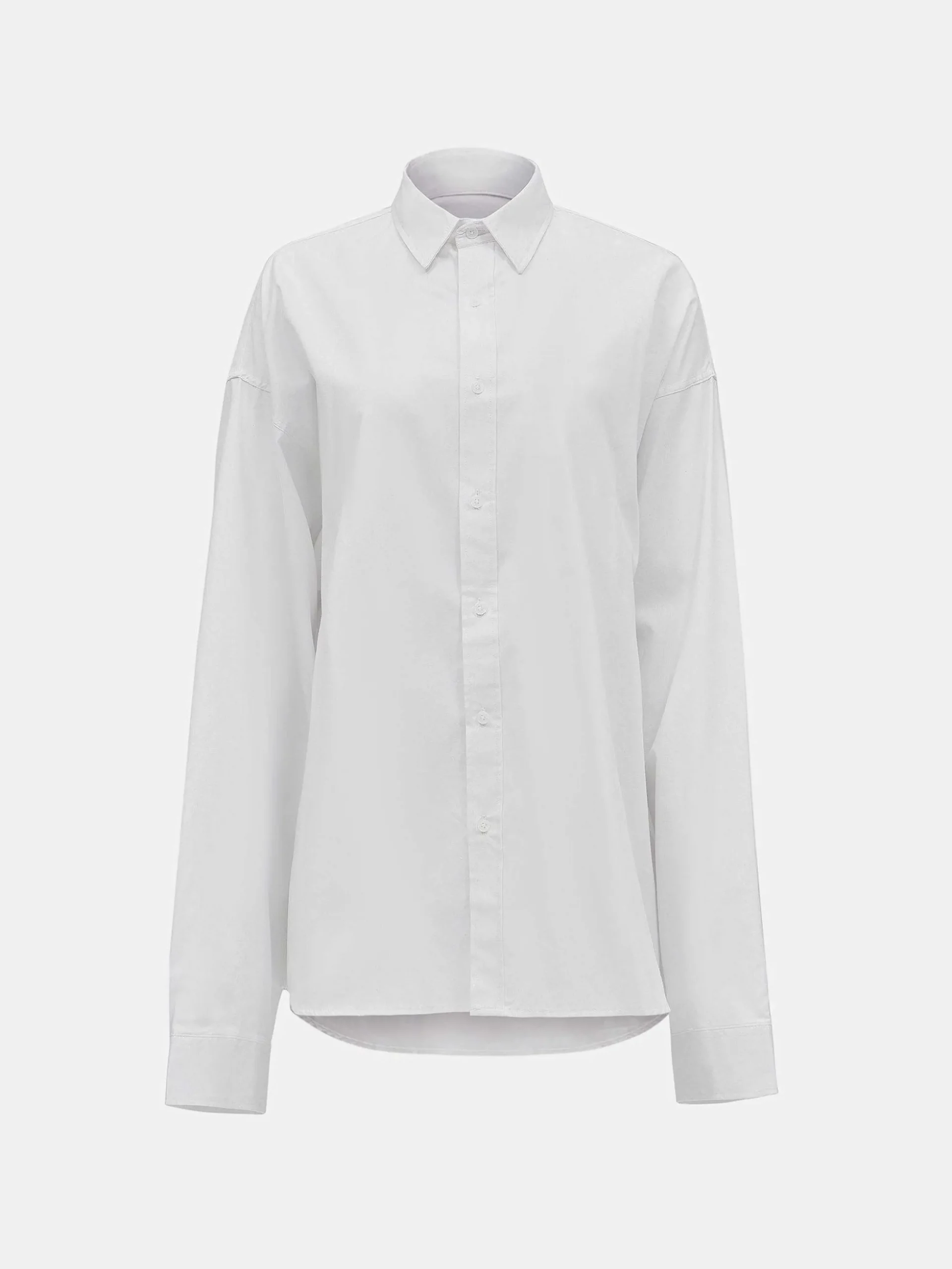 Women Source Unknown Accessories-Over-Fit Cotton Shirt, White