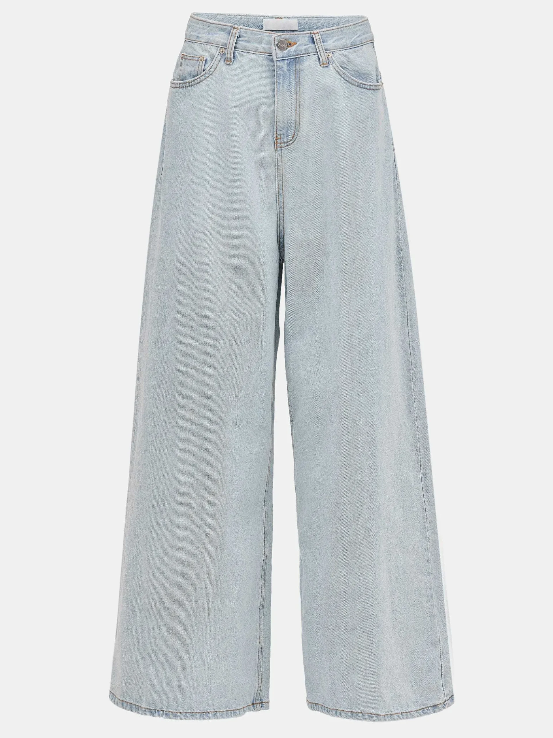 Women Source Unknown Denim-Oversized Fit Jeans, Light Blue Wash