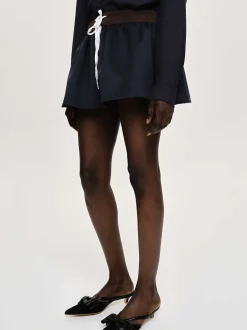 Women Source Unknown Clothing-Padded-Effect Miniskirt, Navy