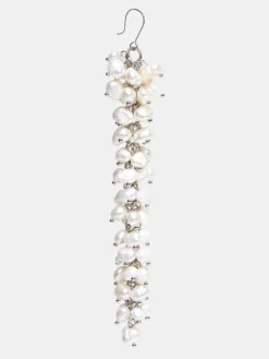 Women Source Unknown Accessories-Pearl Drop Earrings, White