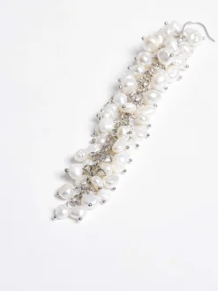 Women Source Unknown Accessories-Pearl Drop Earrings, White