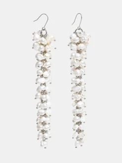 Women Source Unknown Clothing-Pearl Drop Earrings, White