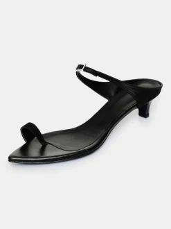 Women Source Unknown Shoes & Bags-Pisa Toe Ring Rhinestone Mules, Black