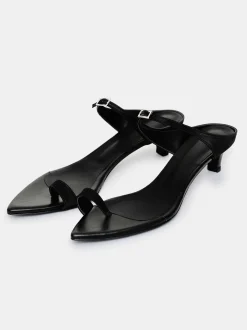 Women Source Unknown Shoes & Bags-Pisa Toe Ring Rhinestone Mules, Black