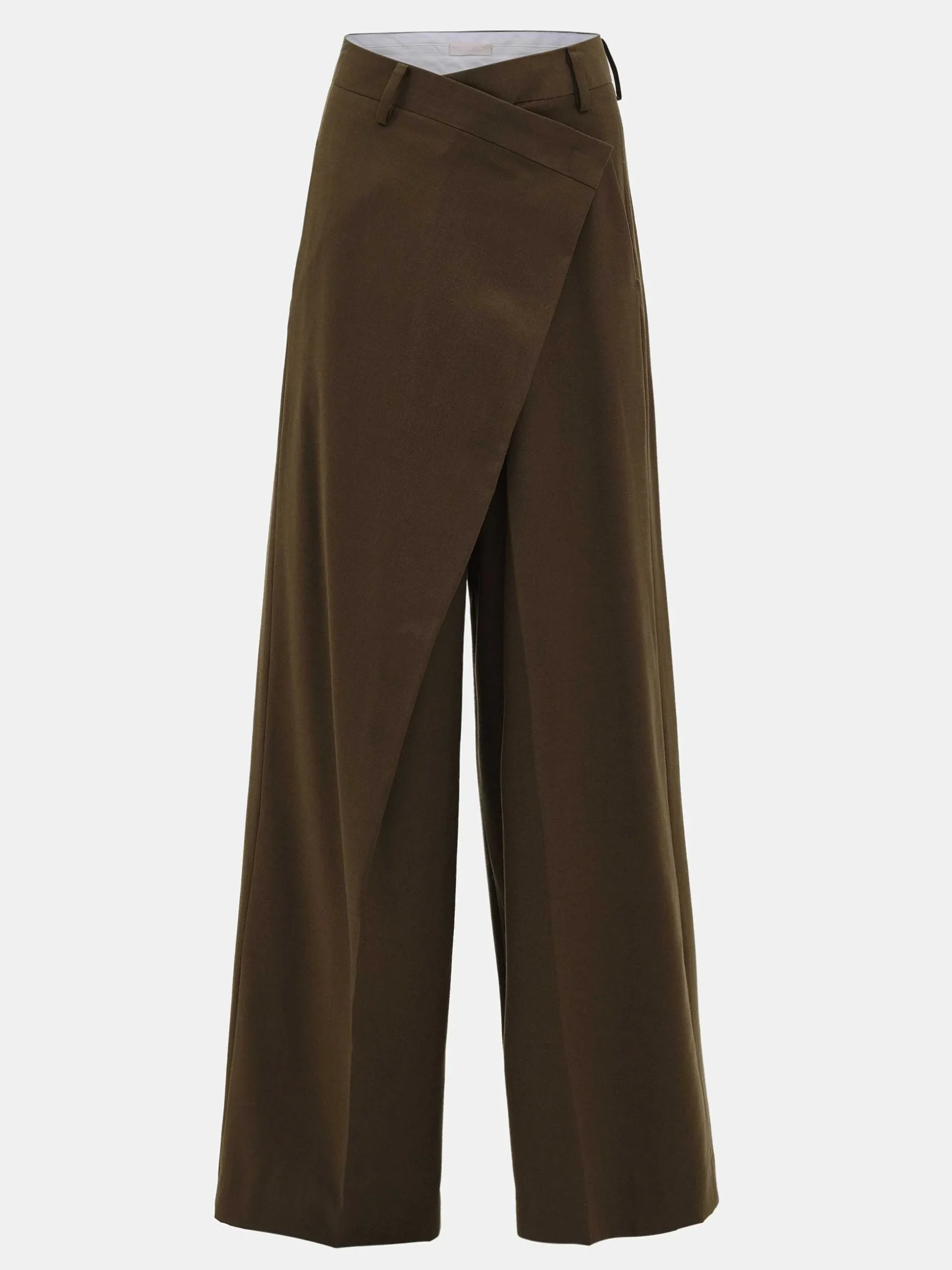Women Source Unknown Bottoms-Rennert Criss Cross Trousers, Saddle Brown