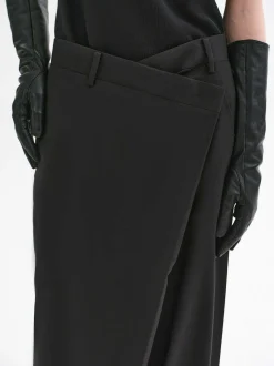 Women Source Unknown Clothing-Rennert Criss Cross Trousers, Black