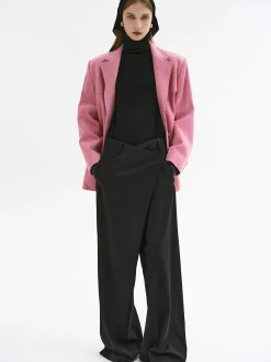 Women Source Unknown Clothing-Rennert Criss Cross Trousers, Black