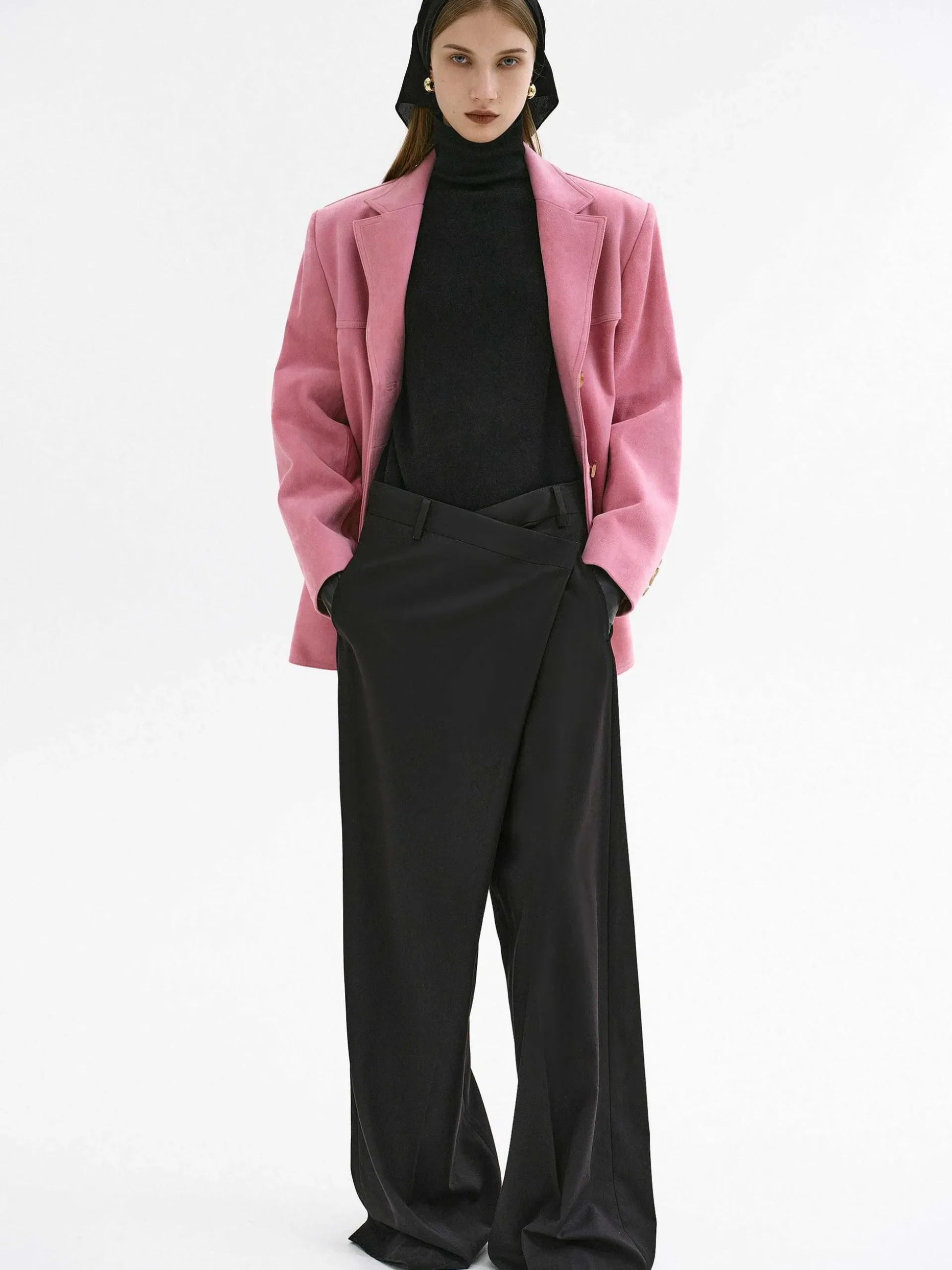 Women Source Unknown Clothing-Rennert Criss Cross Trousers, Black