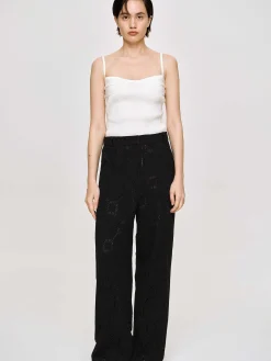 Women Source Unknown Knitwear-Rib Knit Camisole, White