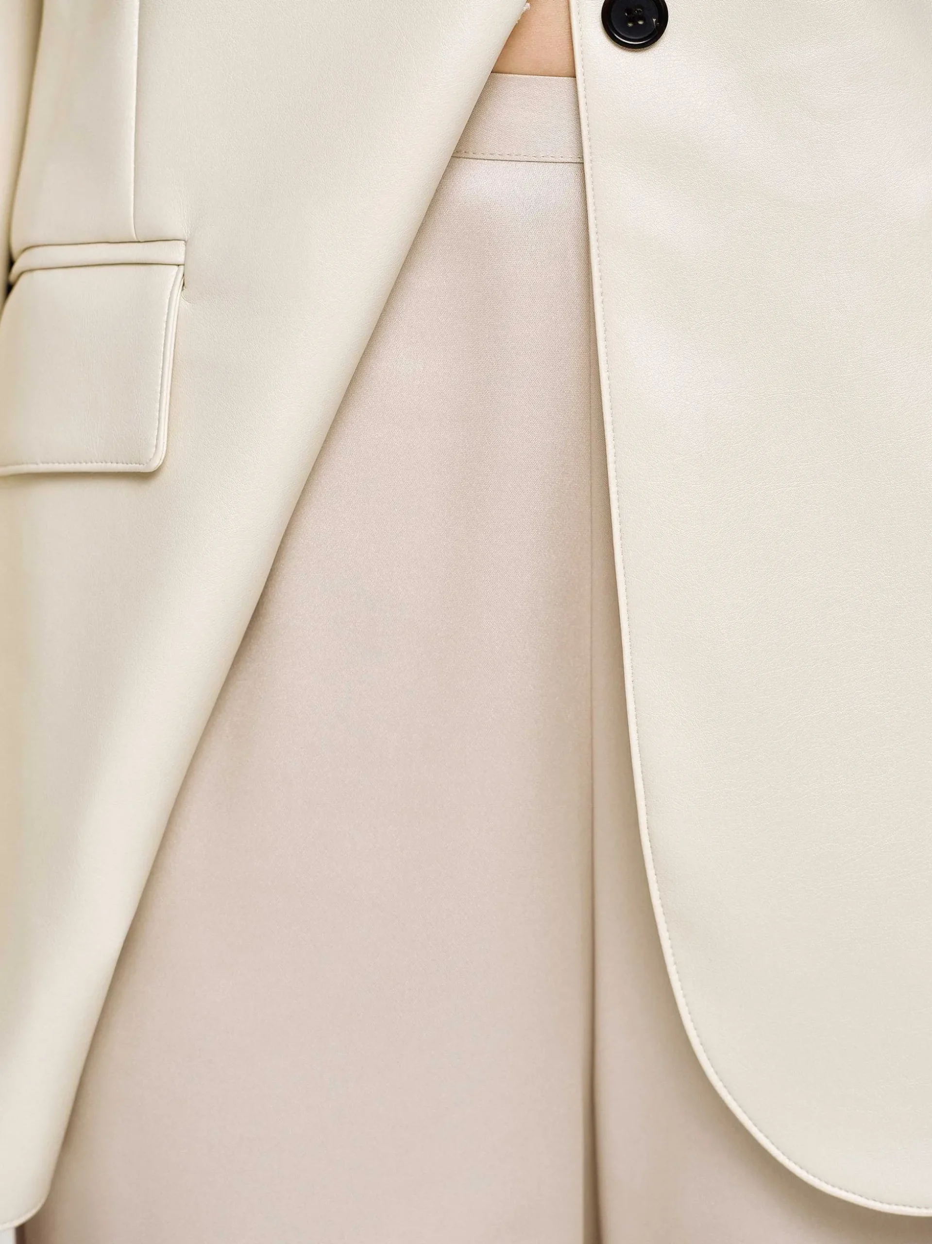 Women Source Unknown Accessories-Satin-Crepe Pants, Champagne