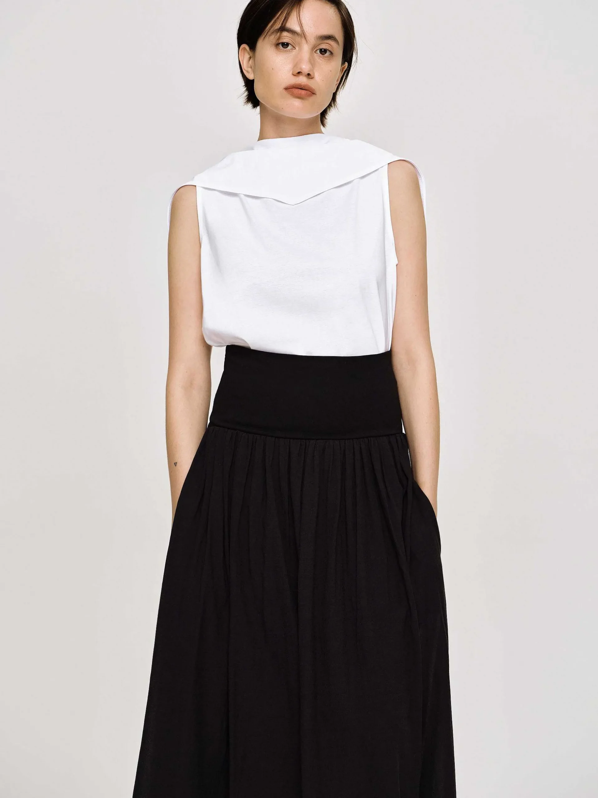 Women Source Unknown Accessories-Scarf-Neck Top, White