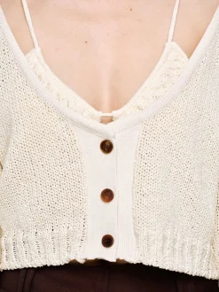 Women Source Unknown Clothing-Scoop Neck Knit, Almond