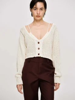 Women Source Unknown Clothing-Scoop Neck Knit, Almond