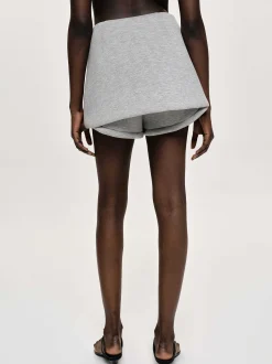 Women Source Unknown Bottoms-Segura Sweat Mini Skorts, Gainsboro Melange