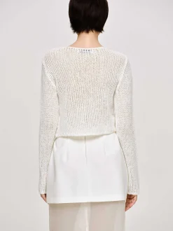 Women Source Unknown Clothing-Semi-Sheer Knit, Birch