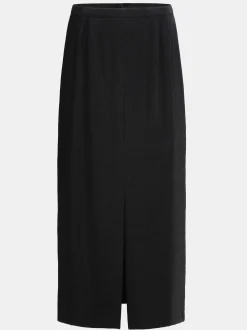 Women Source Unknown Bottoms-Slit Maxi Skirt, Black