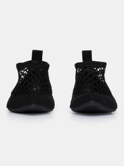 Women Source Unknown Shoes & Bags-Sock Flat Mesh Ballerina, Black