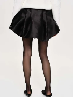Women Source Unknown Bottoms-Suki Bubble Hem Miniskirt, Black