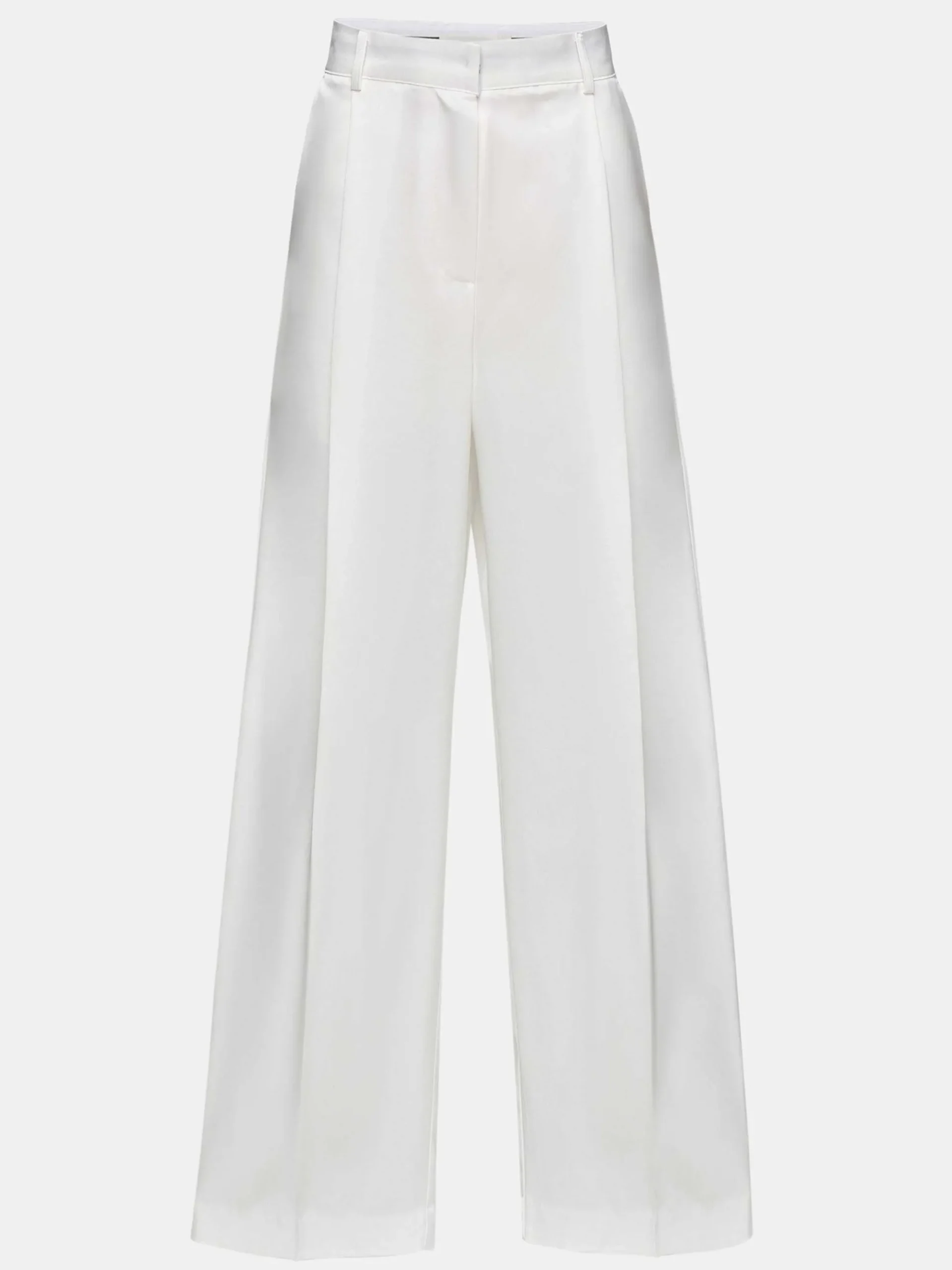 Women Source Unknown Bottoms-Taiamo Fluid Satin Trousers, White