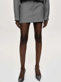 Women Source Unknown Co-Ords-Tailored Miniskirt, Dove
