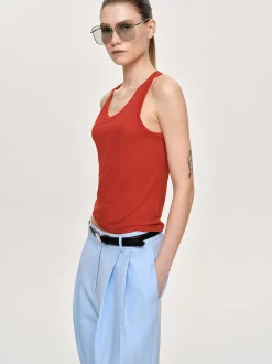 Women Source Unknown Accessories-Tancel Tank Top, Red