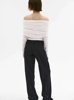 Women Source Unknown Accessories-Tova Off Shoulder Knit, Cream