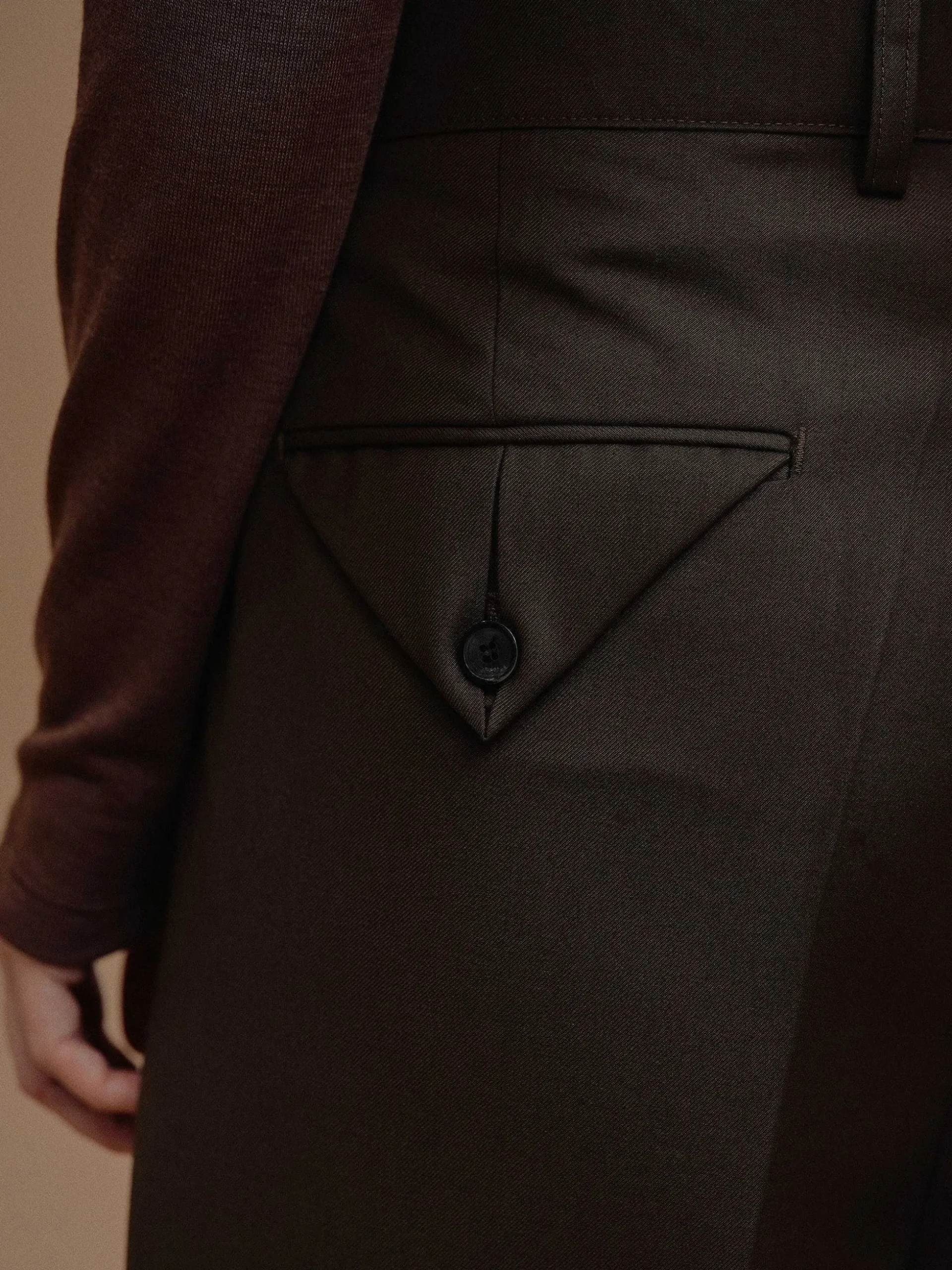 Women Source Unknown Bottoms-Triangle Pocket Relaxed Trousers, Fondant