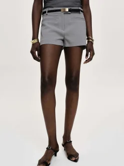 Women Source Unknown Bottoms-Ulna Welt Pocket Shorts, Grey
