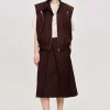 Women Source Unknown Accessories-Versatile Zip Vest, Black Cherry