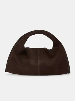 Women Source Unknown Clothing-Vida Suede Mini Tote Bag, Cocoa