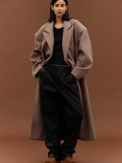 Women Source Unknown Clothing-Wallis Oversized Grandpa Coat, Latte