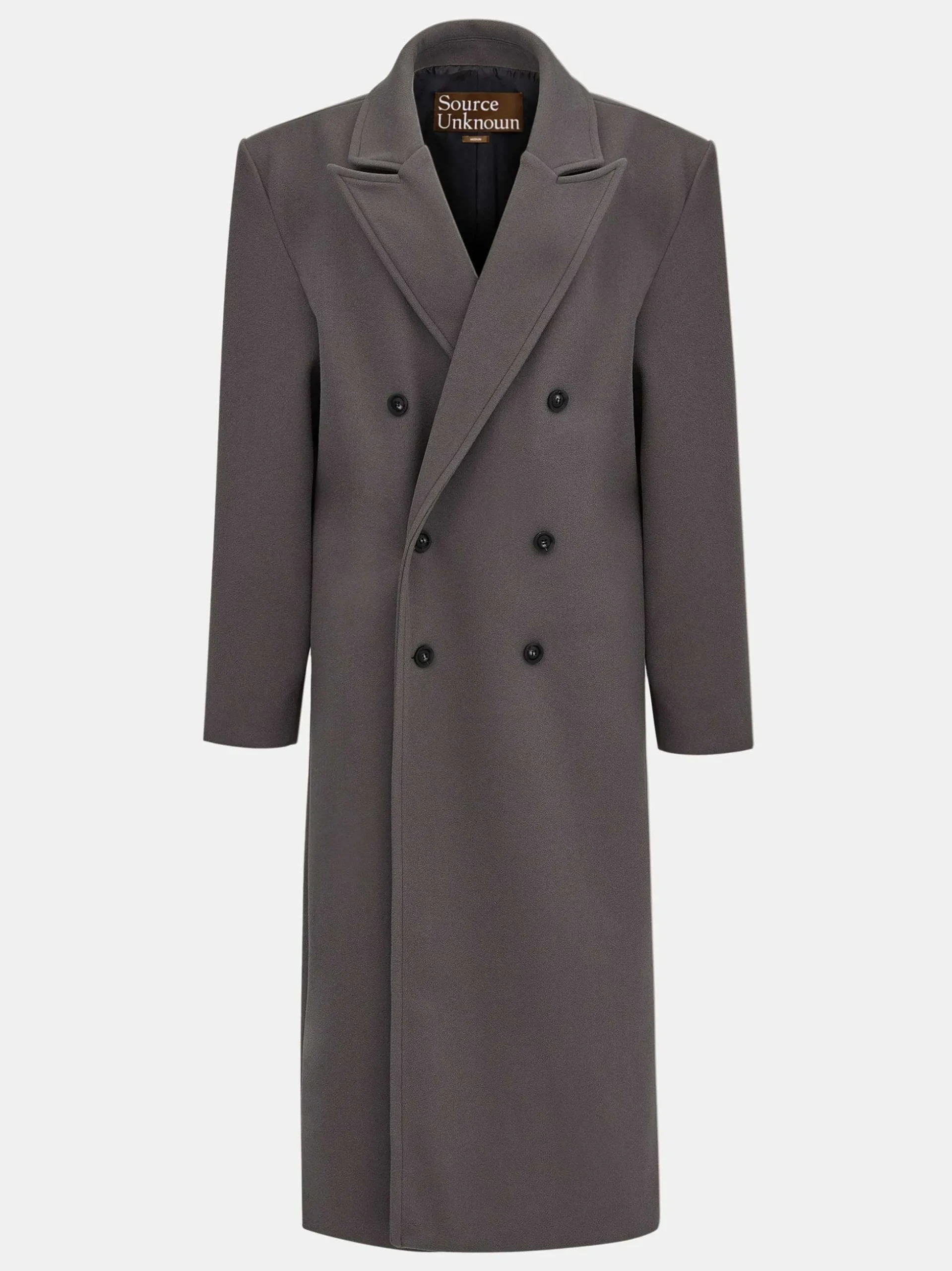 Women Source Unknown Outerwear-Wallis Oversized Grandpa Coat, Grey