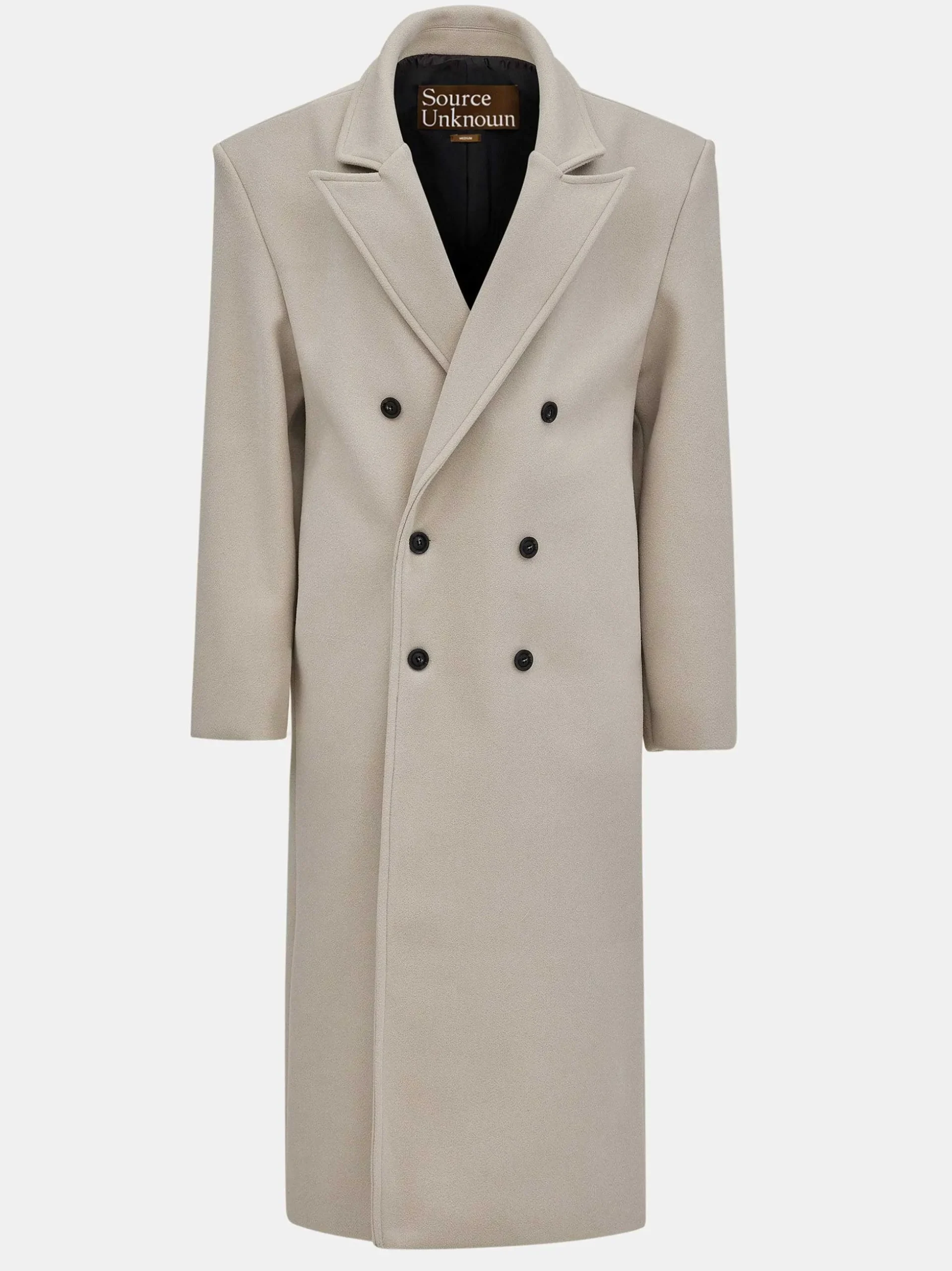 Women Source Unknown Clothing-Wallis Oversized Grandpa Coat, Beige