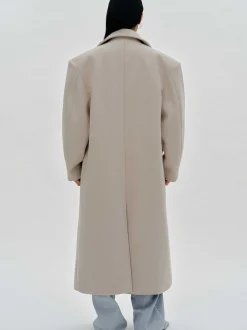 Women Source Unknown Clothing-Wallis Oversized Grandpa Coat, Beige