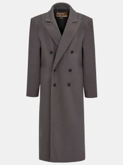 Women Source Unknown Clothing-Wallis Oversized Grandpa Coat, Grey
