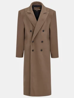 Women Source Unknown Outerwear-Wallis Oversized Grandpa Coat, Latte