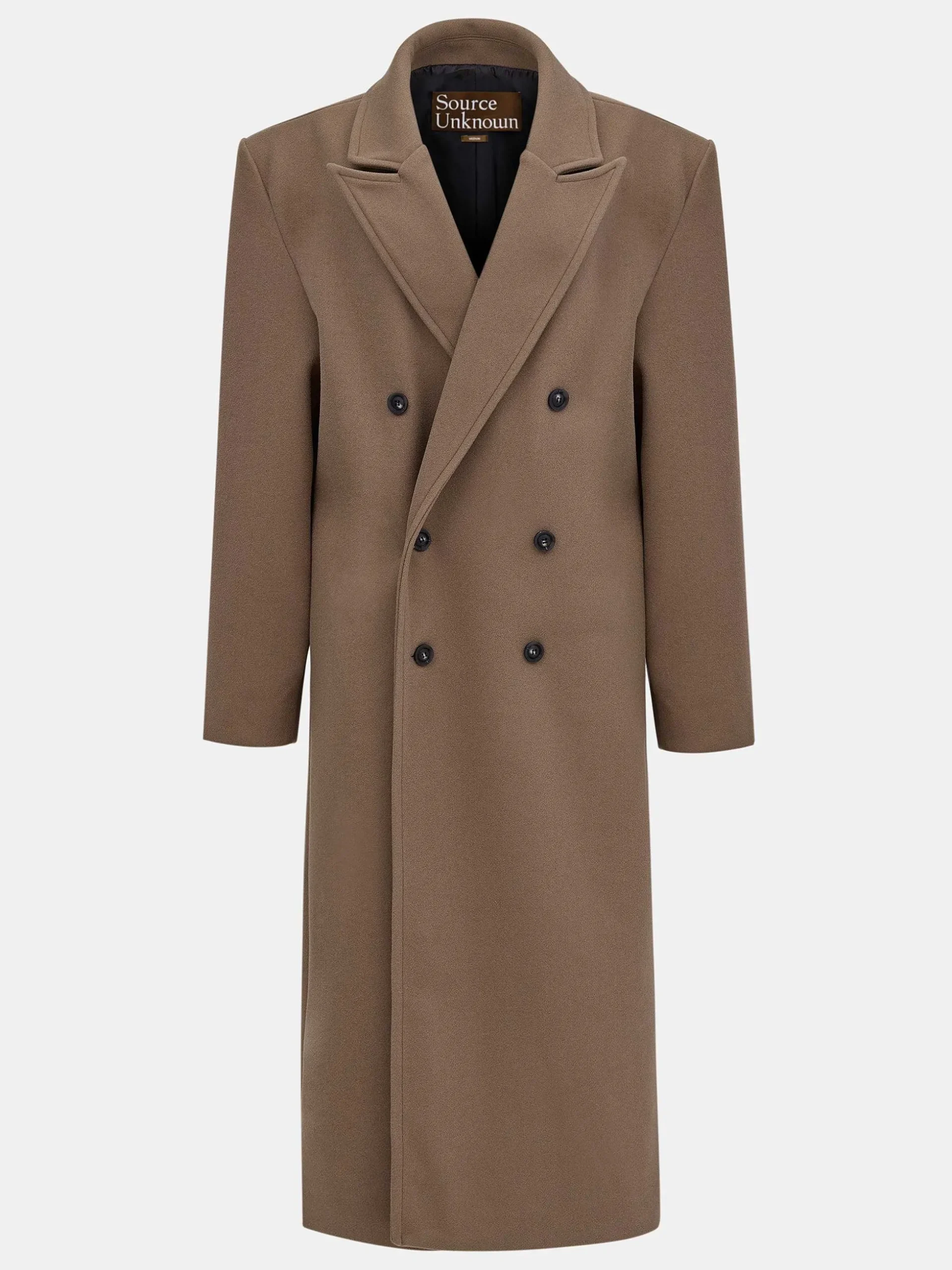Women Source Unknown Outerwear-Wallis Oversized Grandpa Coat, Latte