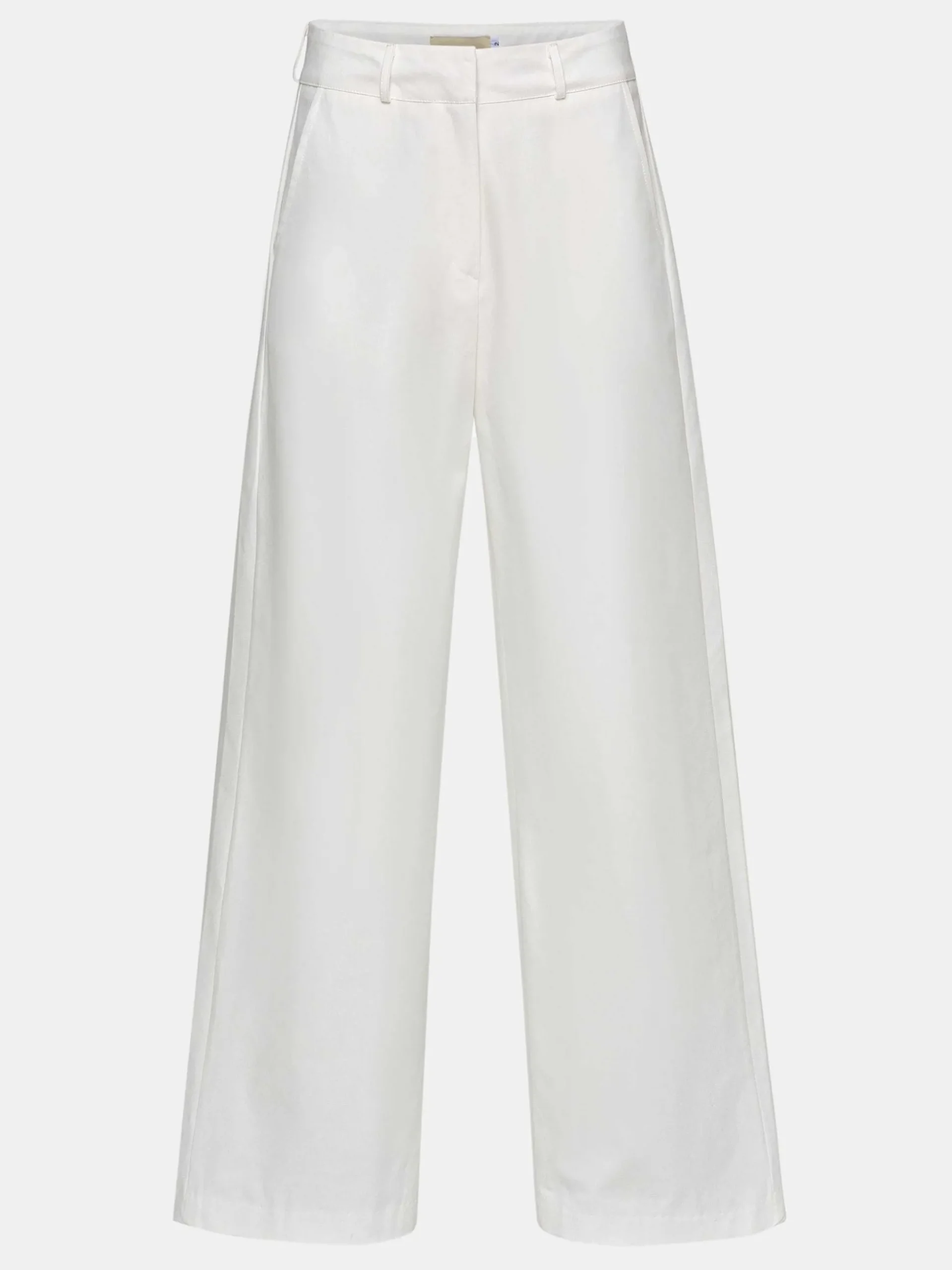 Women Source Unknown Bottoms-Wide-Leg Poplin Pants, White