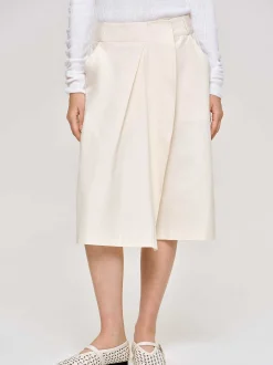 Women Source Unknown Bottoms-Wrapped Cotton Shorts, Almond