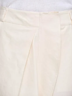 Women Source Unknown Bottoms-Wrapped Cotton Shorts, Almond