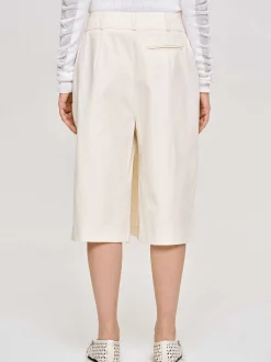 Women Source Unknown Bottoms-Wrapped Cotton Shorts, Almond